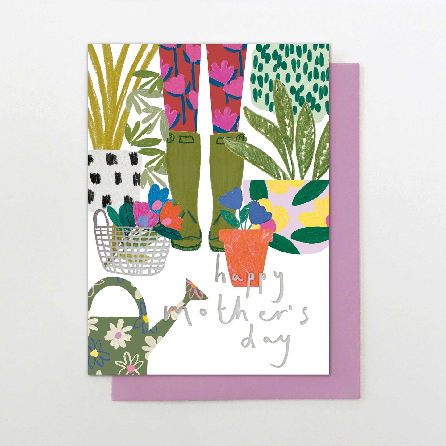 Mother's Day Card - Wellies & Garden