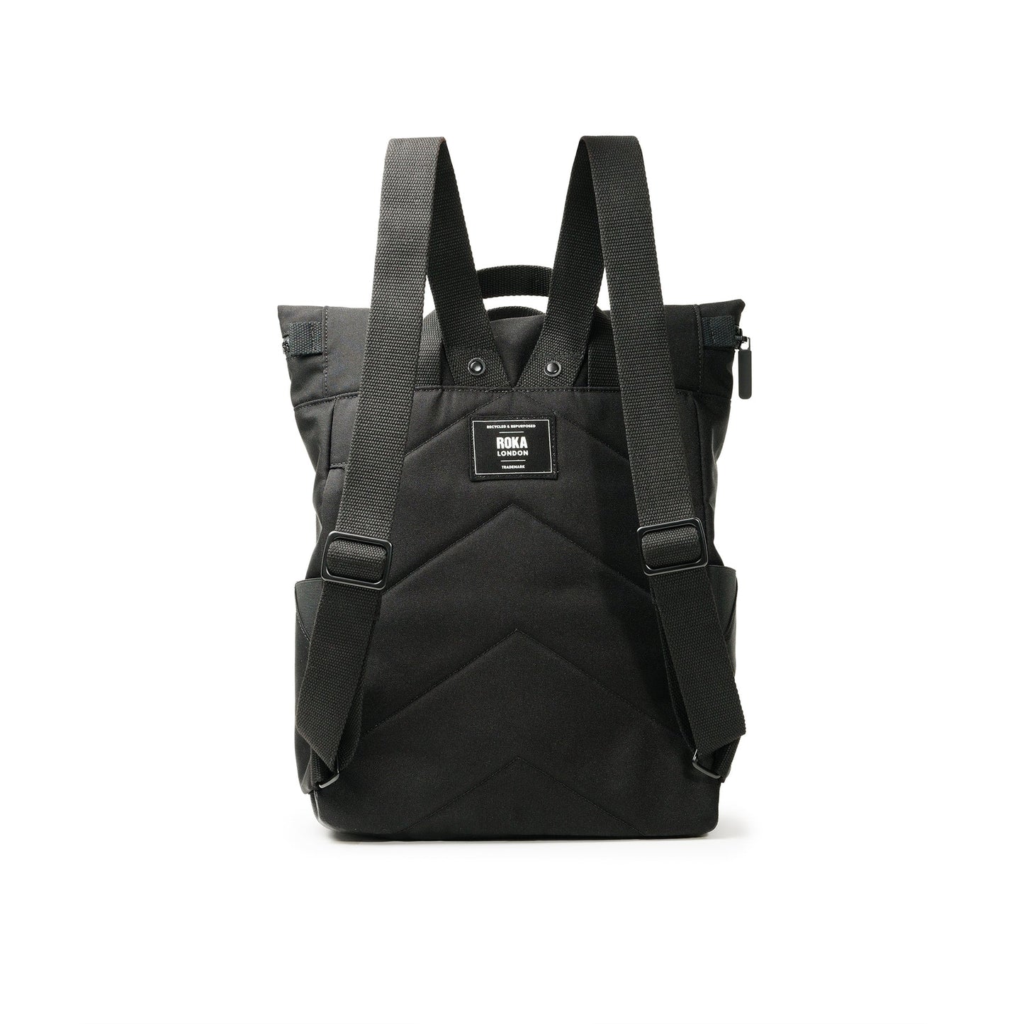 'Canfield B' Backpack - All Black Edition in Recycled Canvas