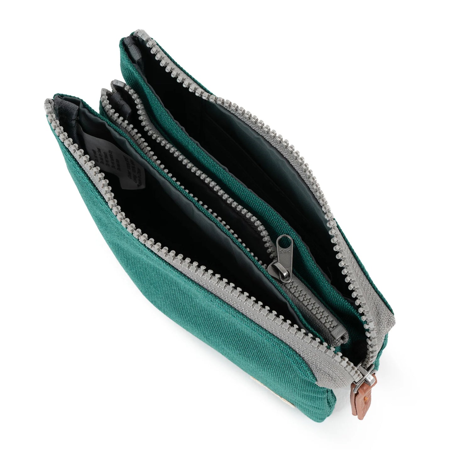 'Carnaby' Small Wallet in Recycled Canvas (Teal)