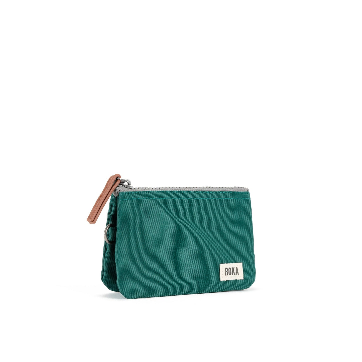 'Carnaby' Small Wallet in Recycled Canvas (Teal)