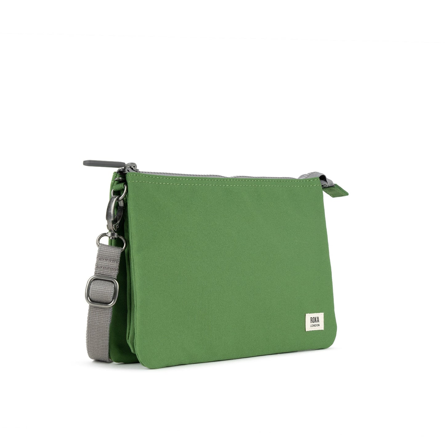 'Carnaby XL' Crossbody Bag in Recycled Canvas - Foliage