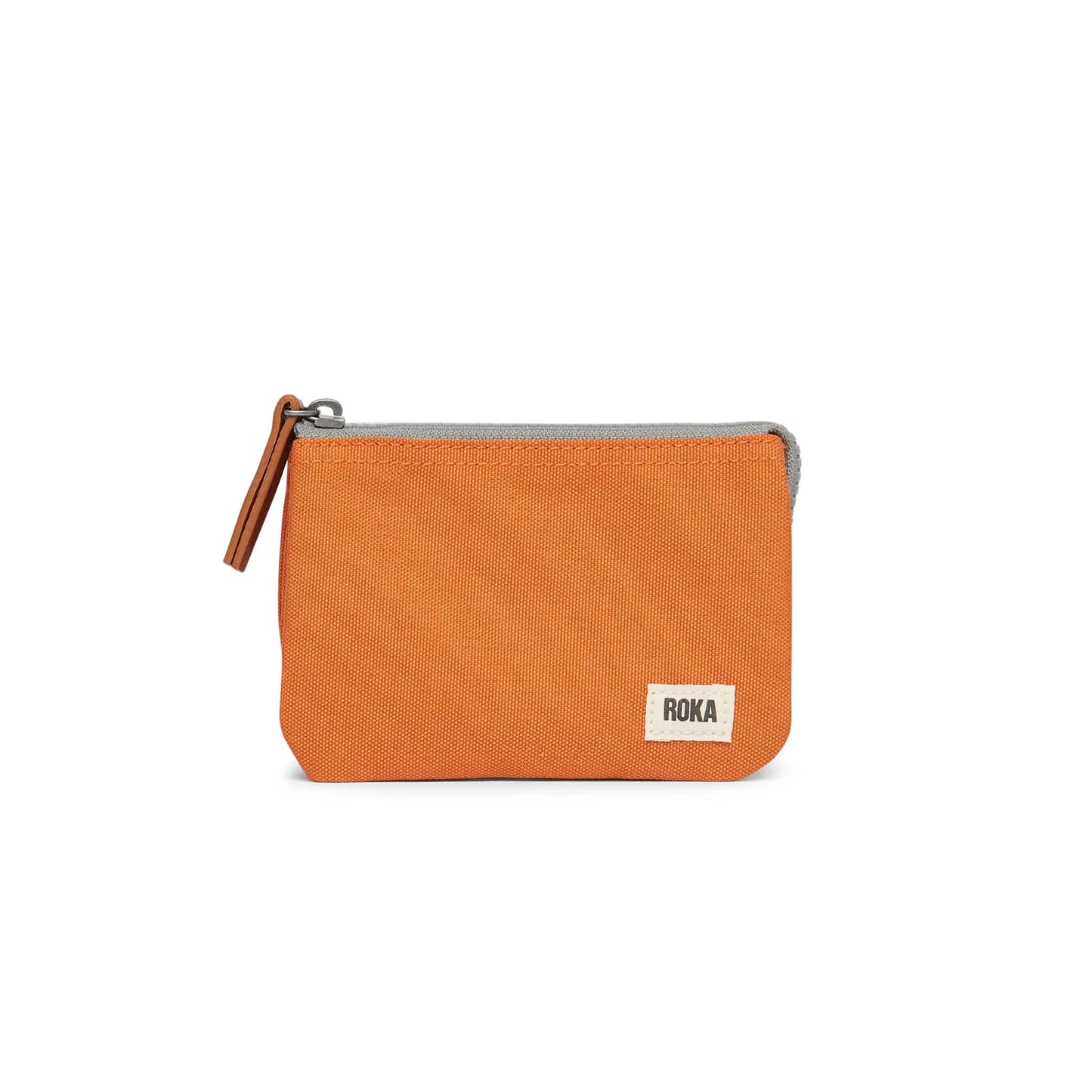 'Carnaby' Small Wallet in Recycled Canvas (Atomic Orange)