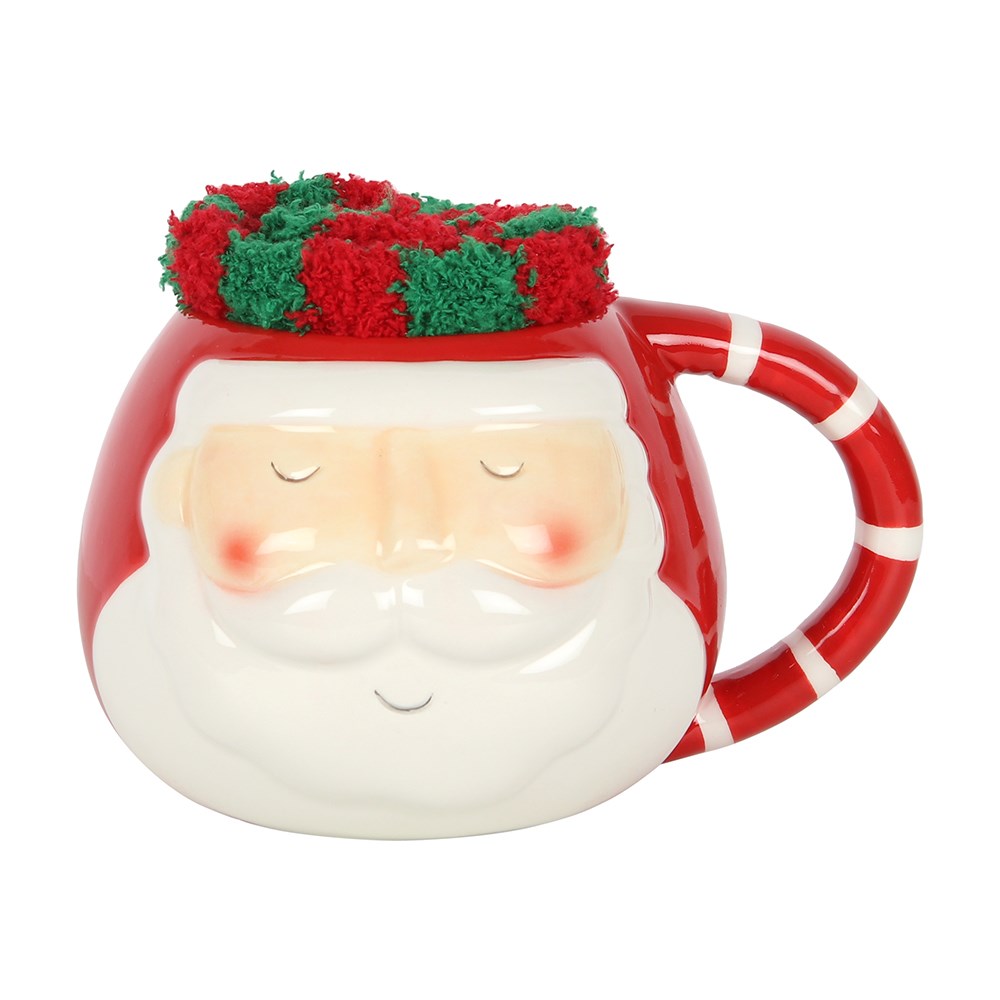 Christmas Santa Mug and Socks Set