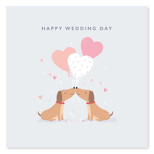 Happy Wedding Day Cute Dogs