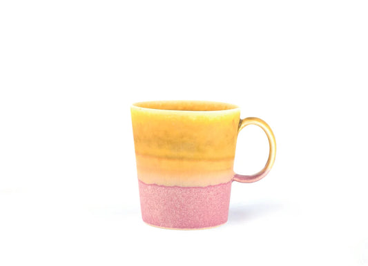 Tri-Colour Drip Mug (Yellow/Cream/Pink)