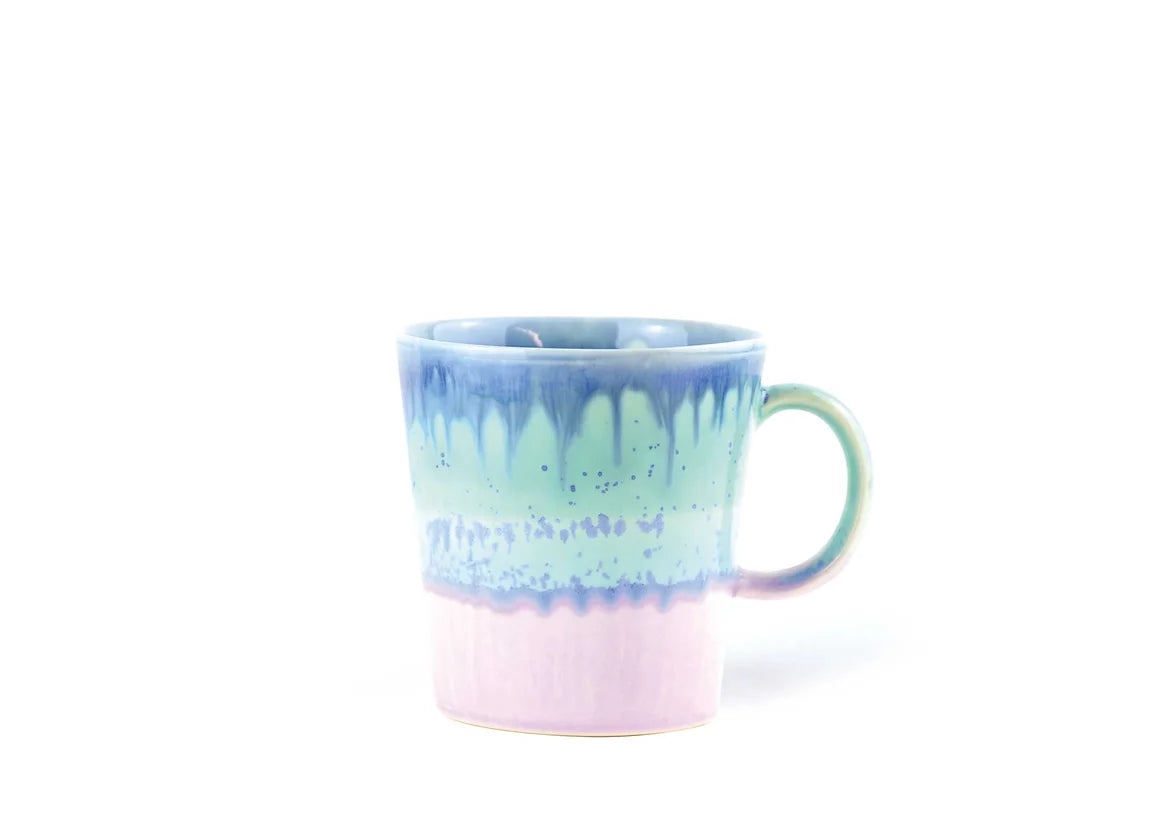 Tri-Colour Drip Mug (Blue/Mint/Lilac)