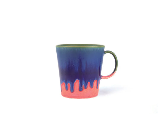 Tri-Colour Drip Mug (Blue/Orange/Green)