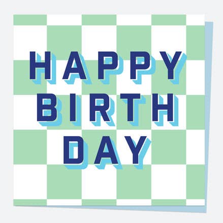 General Birthday Card - Geo Typography