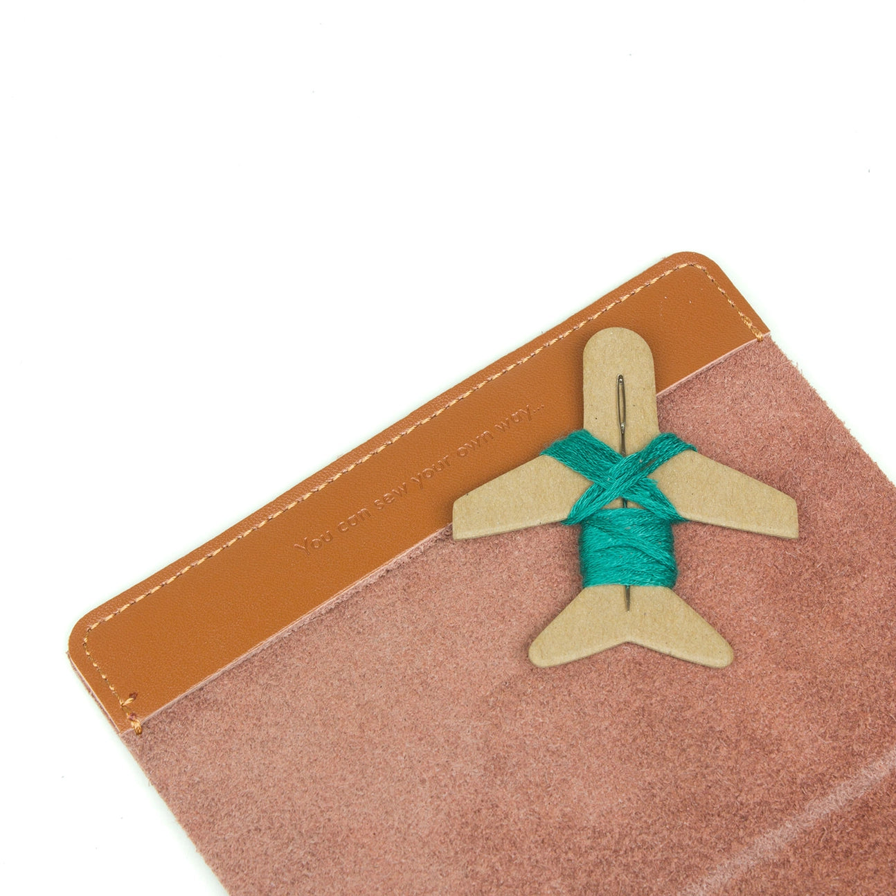 Stitch Where You've Been Passport Cover Kit - Brown Leather