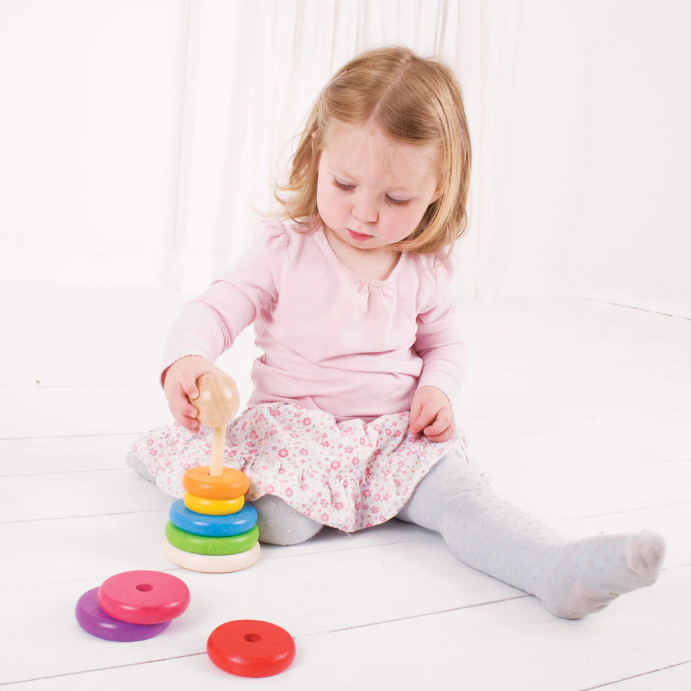 Rainbow Stacking Wooden Toy (12 months+)