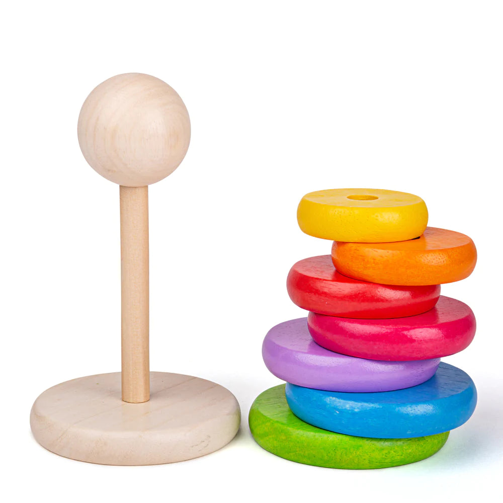 Rainbow Stacking Wooden Toy (12 months+)