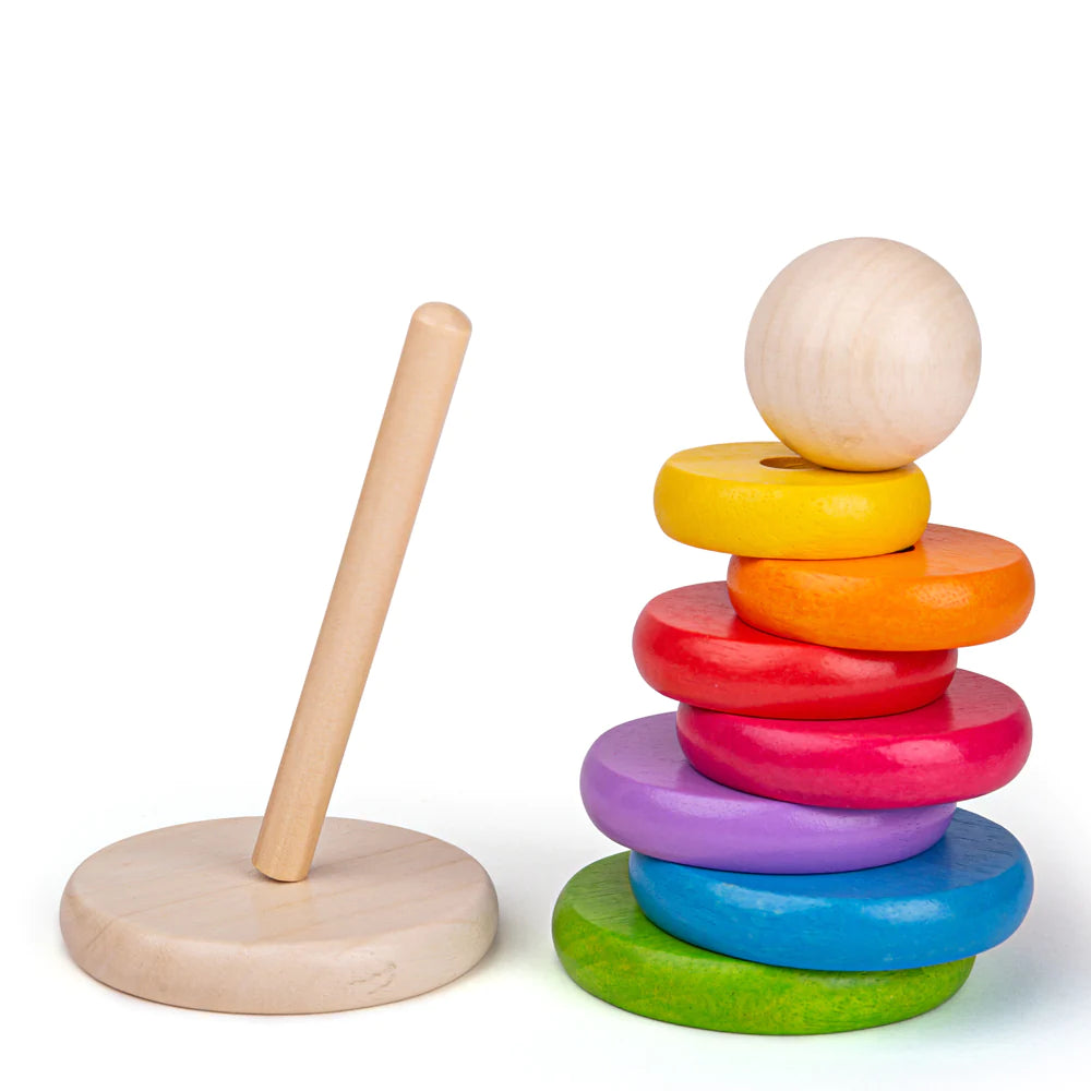 Rainbow Stacking Wooden Toy (12 months+)