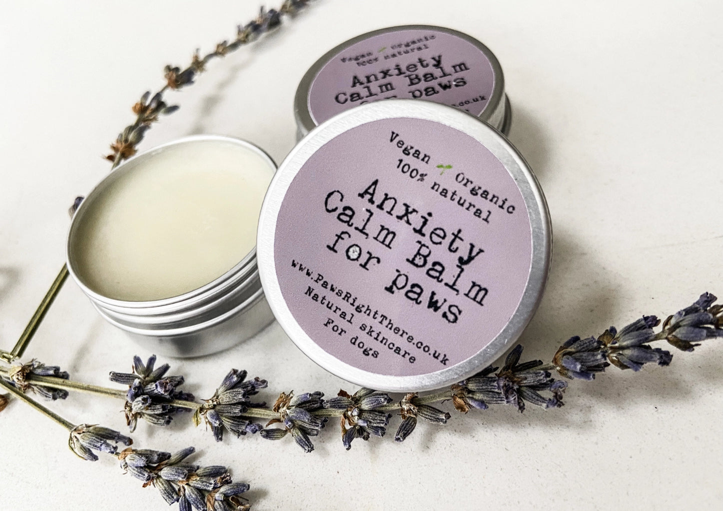 Paw Balm For Anxious Dogs, Vegan, 100% Natural, Cruelty Free