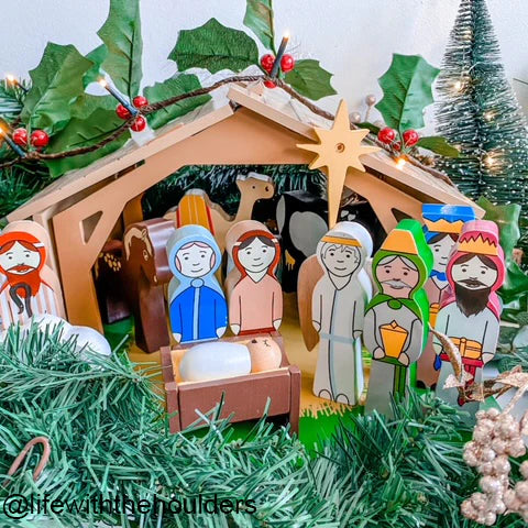 Wooden Nativity Set