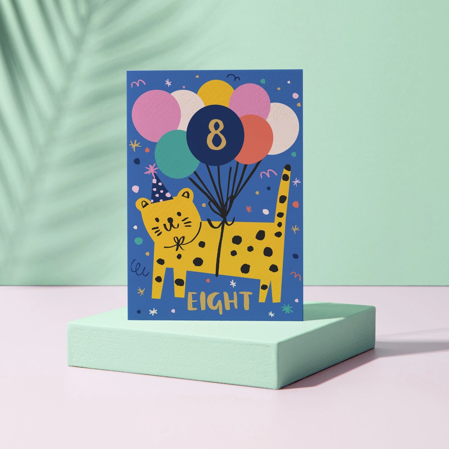 8th Birthday Card - Tiger