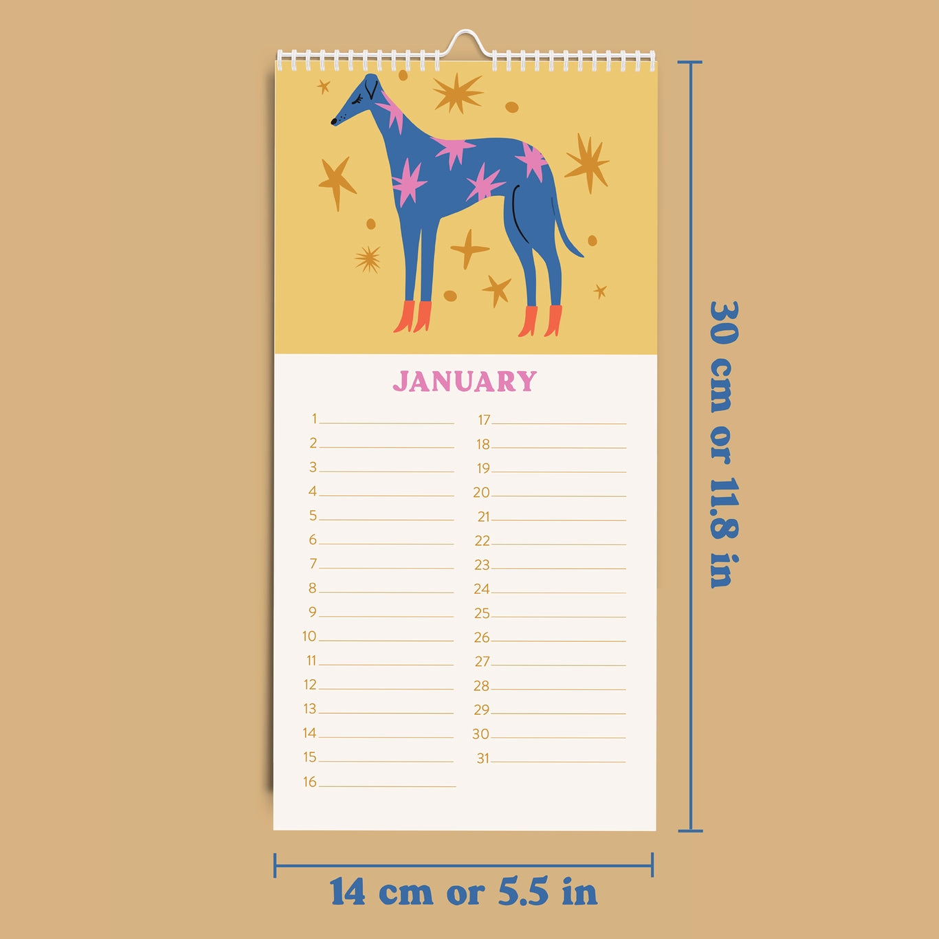 Undated Birthday Calendar | Dogs & Doodles