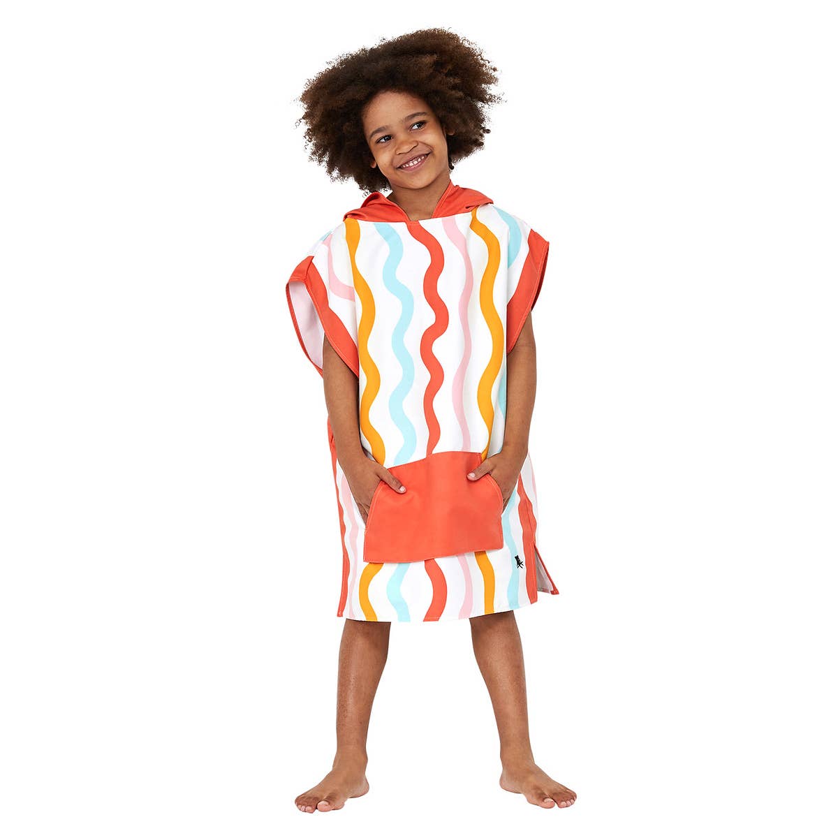 Dock & Bay Kids Poncho - Kids - Squiggle Face: Age 4 to 7