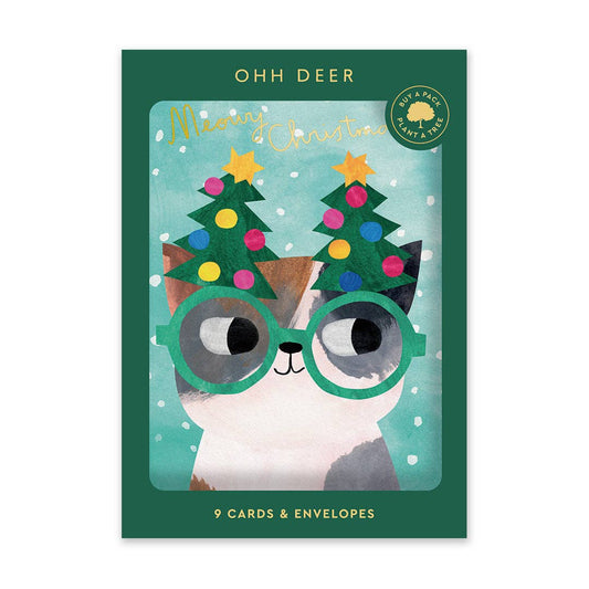 Cats In Hats Christmas Card Pack