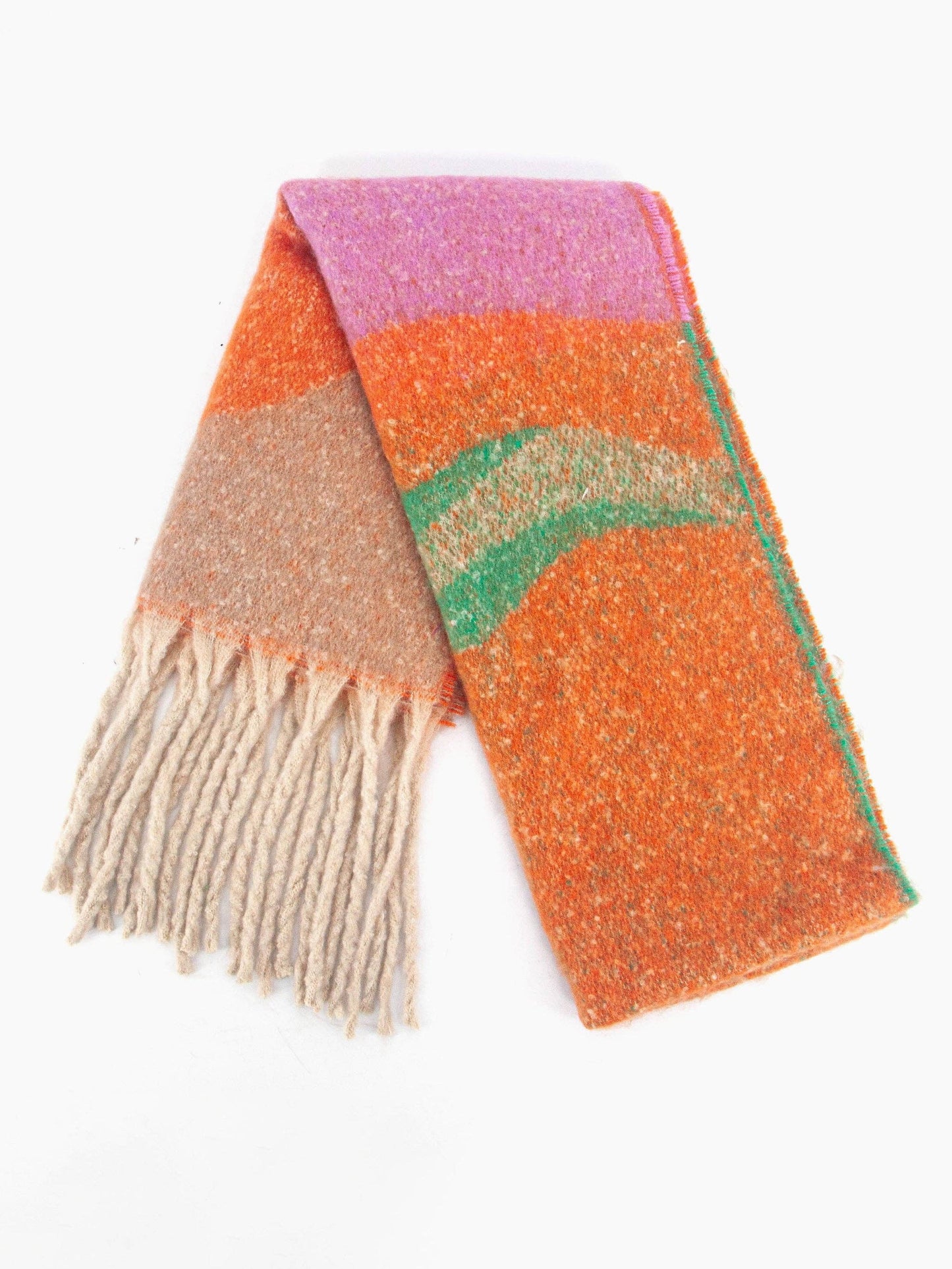 Heavyweight Scarf - Orange/Green