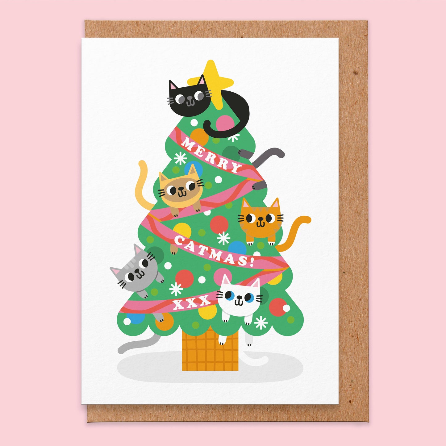 Merry Catmas Cat Christmas Card