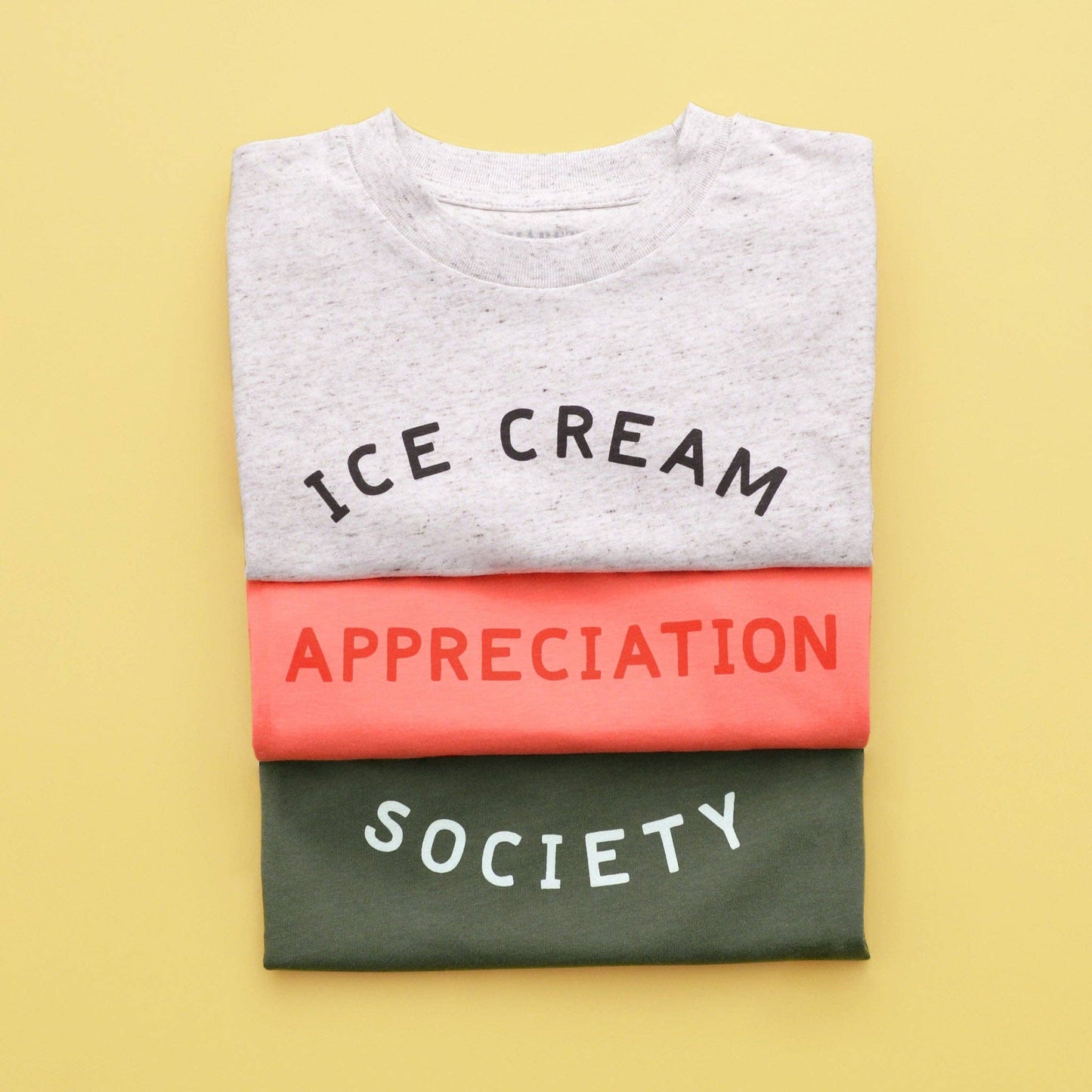 Ice Cream Appreciation Society - Kid's Tee - Orange Sorbet:3-4 years