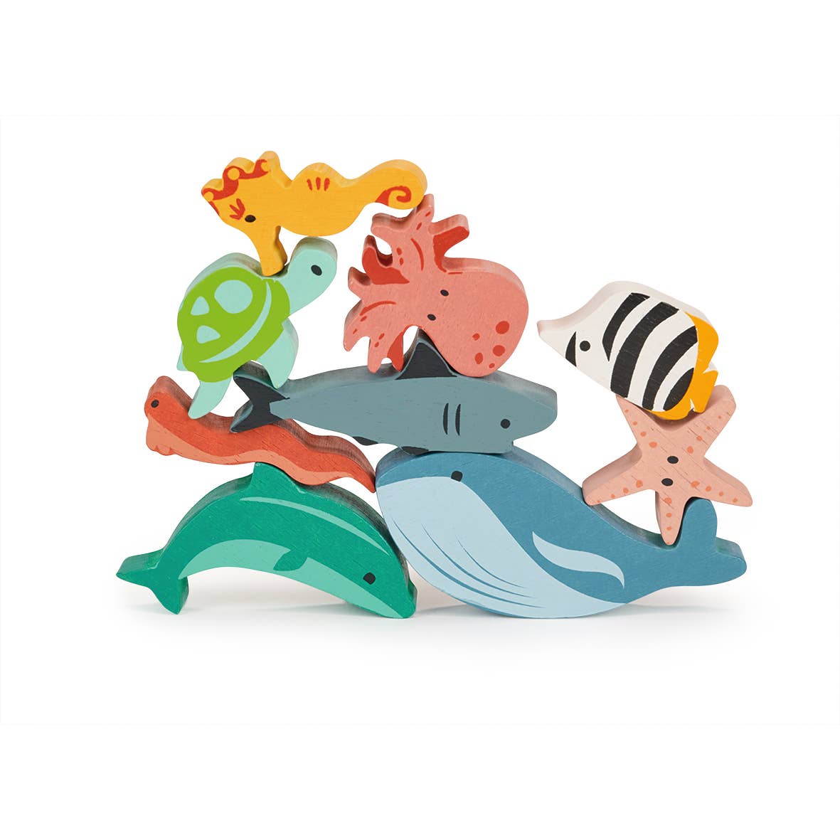 Wooden Toy Happy Stacking Ocean For Kids