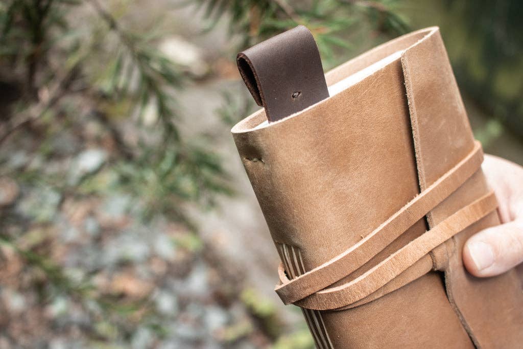 Leather Bookmark - The Fern (Dark Walnut)