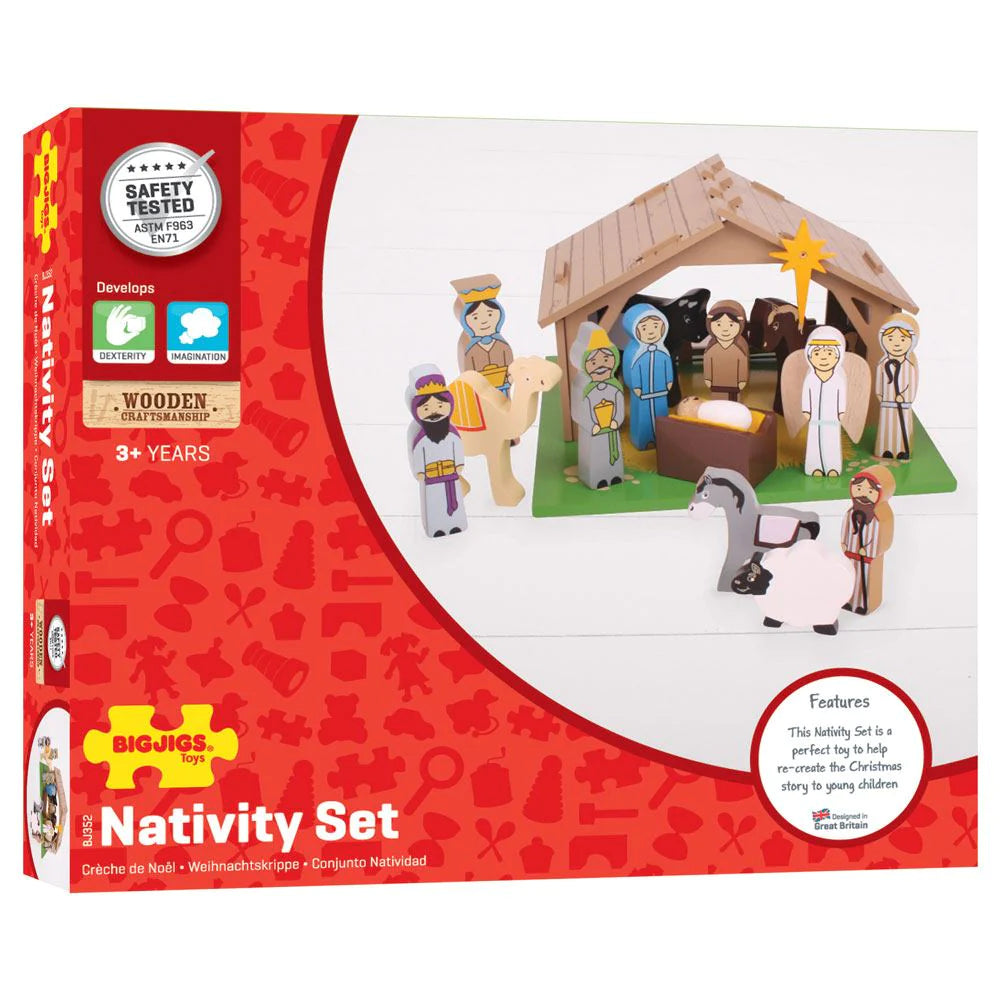 Wooden Nativity Set