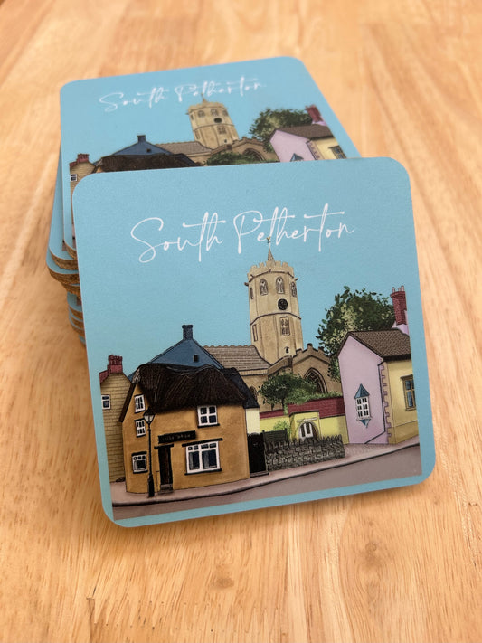 'Church View' Coaster by Honebon Designs