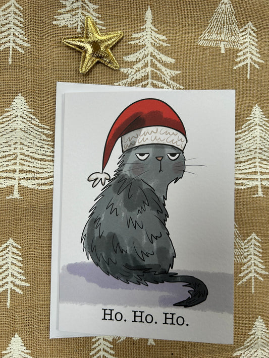 ‘Grumpy Cat’ A6 Greeting Card by Honebon Designs