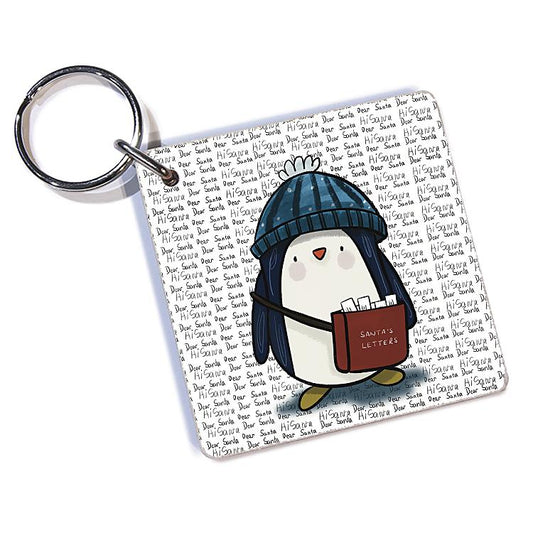 'Pip’ Keyring (with background) by Honebon Designs