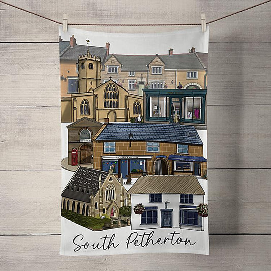 ‘South Petherton’ Tea Towel by Honebon Designs