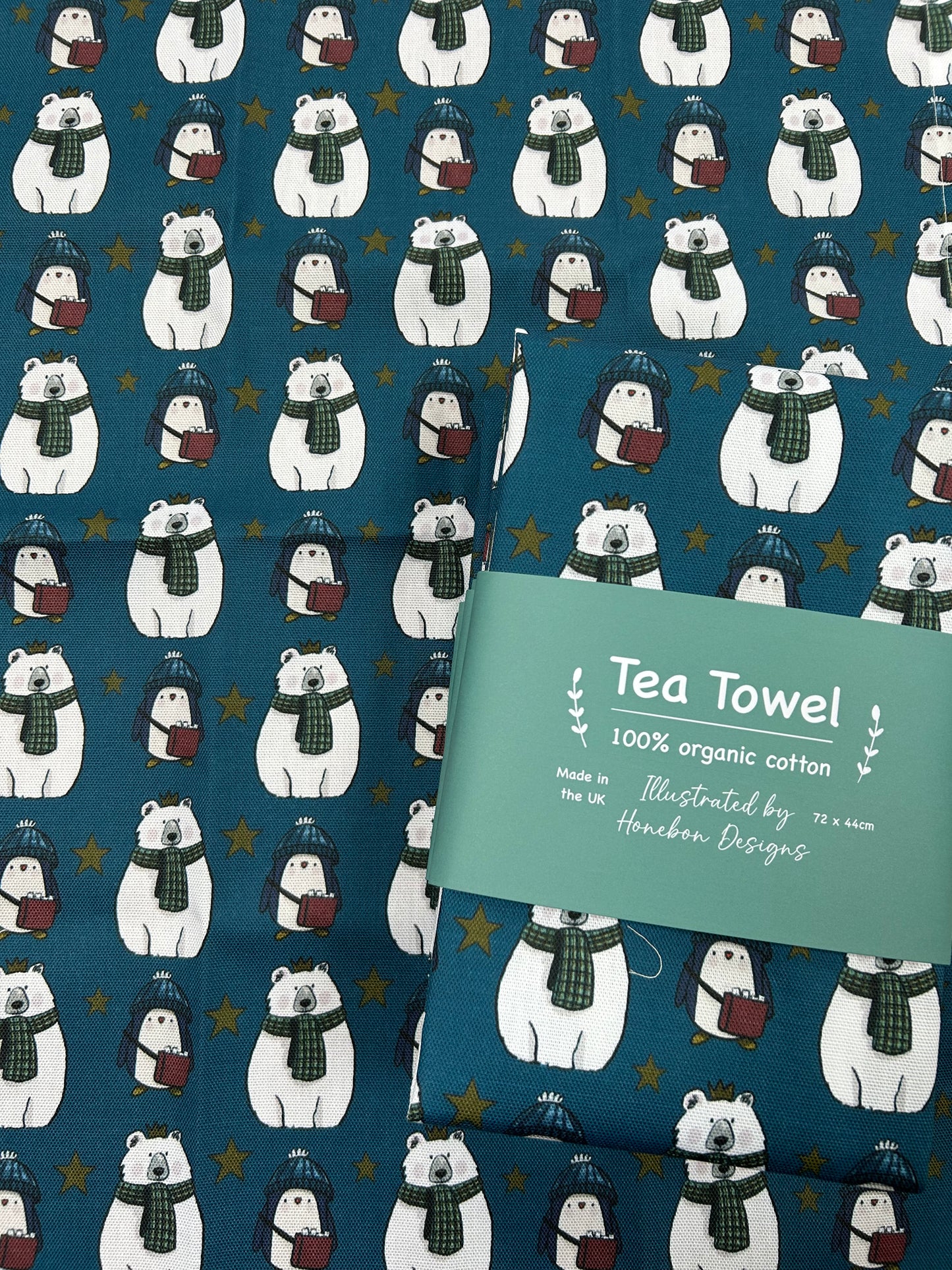 ‘Pip & Pawl’ Tea Towel by Honebon Designs