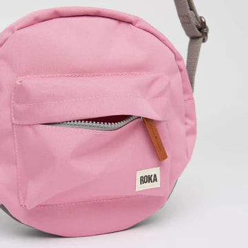 ‘Paddington B’ Small Crossbody in Recycled Canvas (Antique Pink)