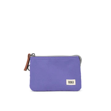 ‘Carnaby’ Small Wallet in Taslon (Purple)