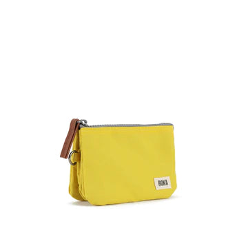 ‘Carnaby’ Small Wallet in Recycled Canvas (Custard)