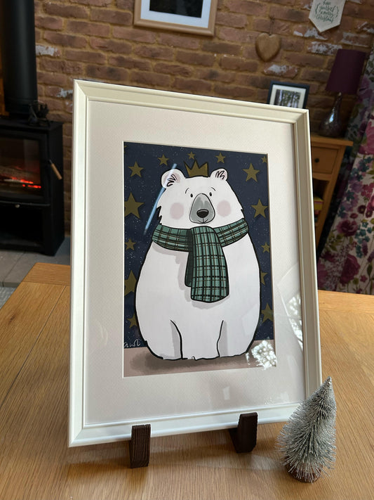 ‘Pawl’ Framed Print by Honebon Designs