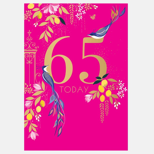 Sara Miller 65th Birthday Card