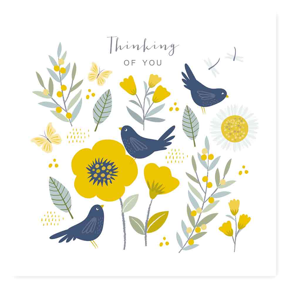 Blackbirds Thinking Of You Card