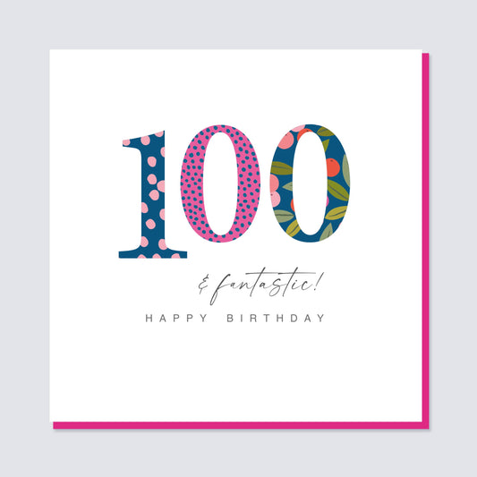 Fantastic Age 100 Birthday Card