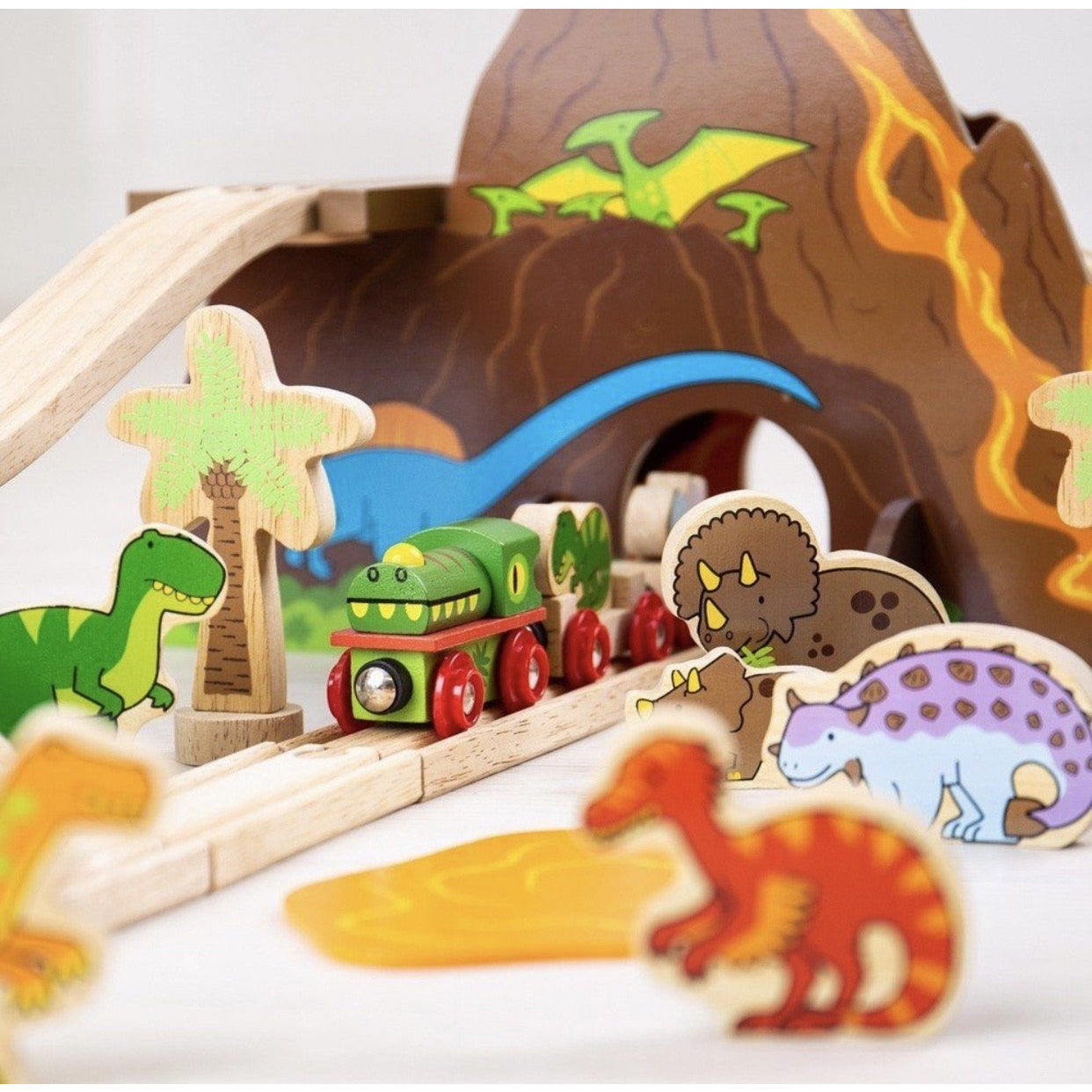 Bigjigs Rail Dinosaur Railway Set (5912776835238)