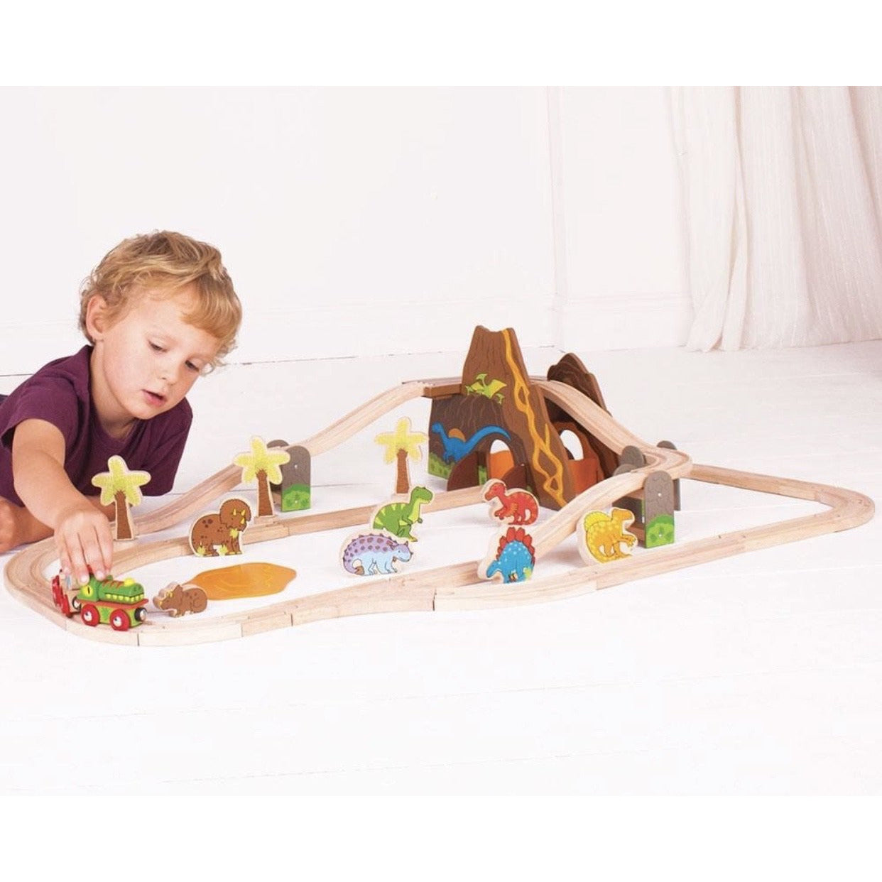 Bigjigs Rail Dinosaur Railway Set (5912776835238)