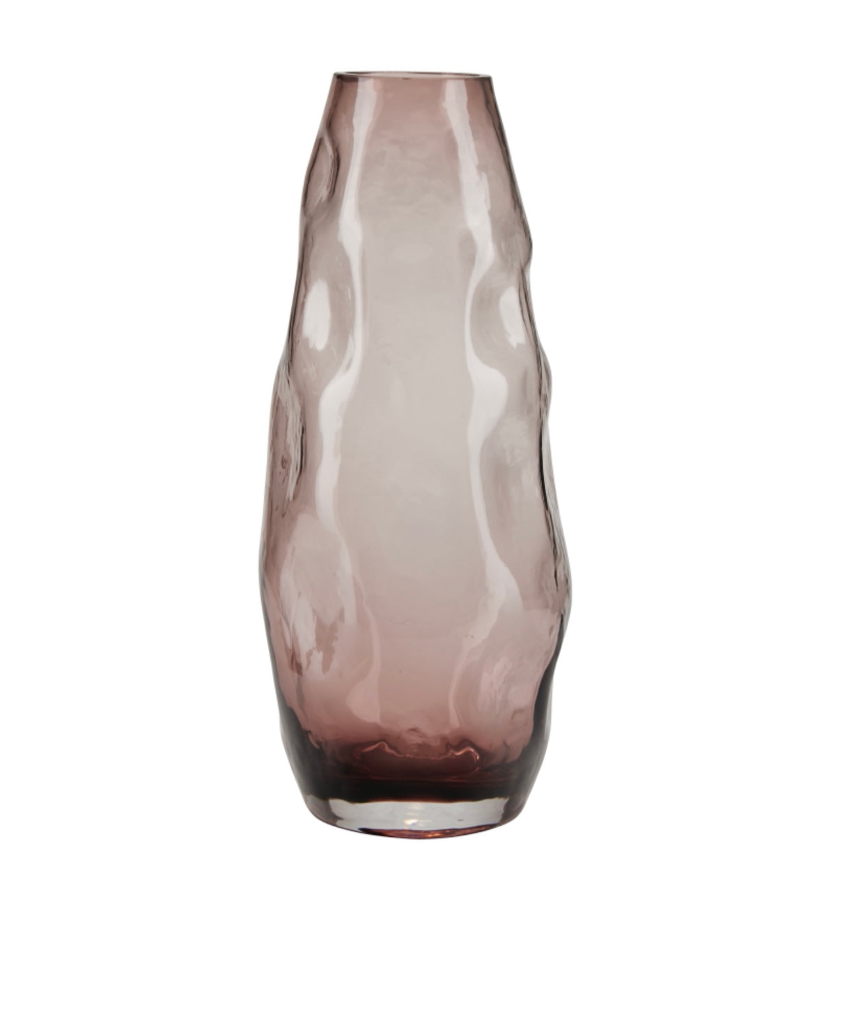 Tall Danish Textured Vase - Plum