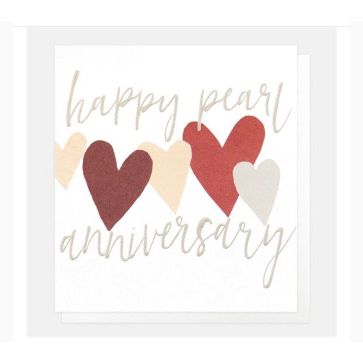 Caroline Gardner Pearl Anniversary Card (6141397729446)