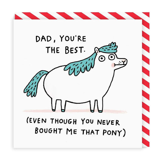 Dad Pony Card