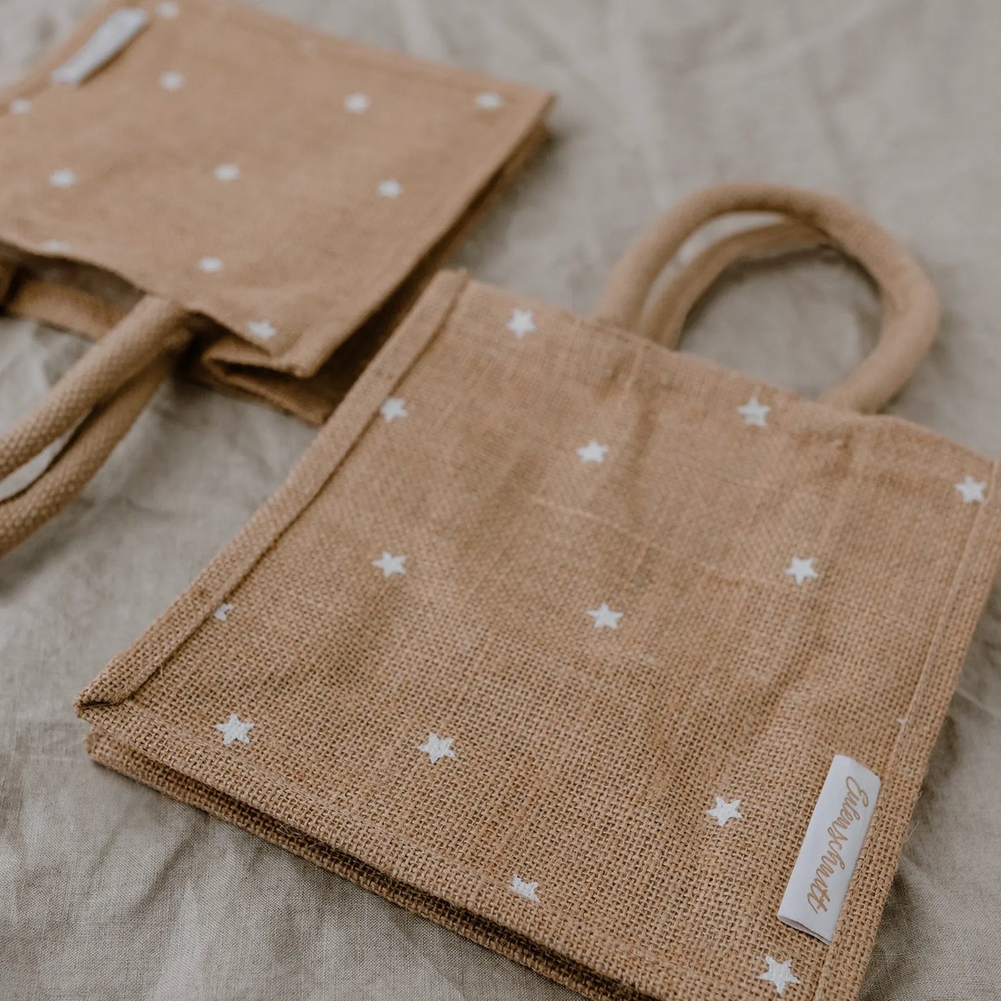 Mini Jute Shopper - Stars