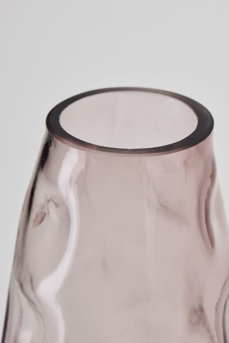 Tall Danish Textured Vase - Plum