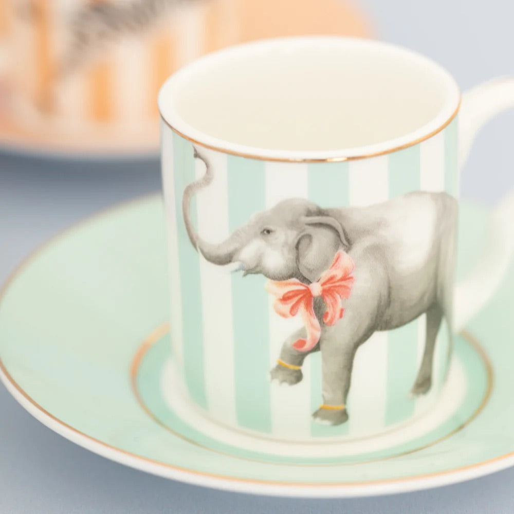 Safari Animal Espresso Cup Gift Set