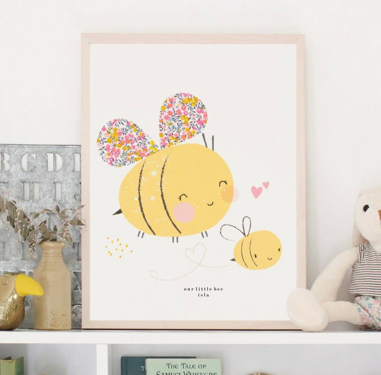 Liberty Bees Nursery Print - A4