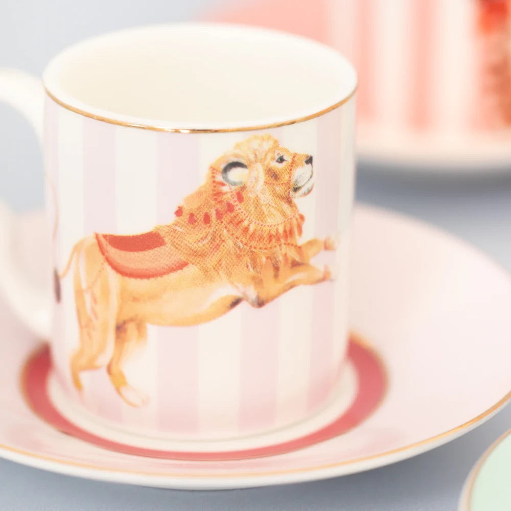 Safari Animal Espresso Cup Gift Set